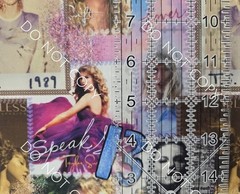 Custom 100% Cotton Woven Fabric Taylor Swift Patch Artist By The 1/4 Yard 9×56