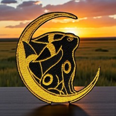 Umbreon Moon Embroidery Patch 4.03″ X 3.67″