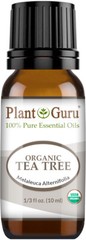 Organic Tea Tree Essential Oil 10 ml. USDA Certified Therapeutic Grade 100% Pure
