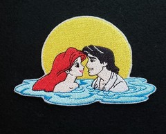 Ariel The Little Mermaid DIY 4.5 inch  Iron on Embroidered Applique Patch
