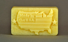 USA FLAG MAP SILICONE MOLD for soap making and other crafts US