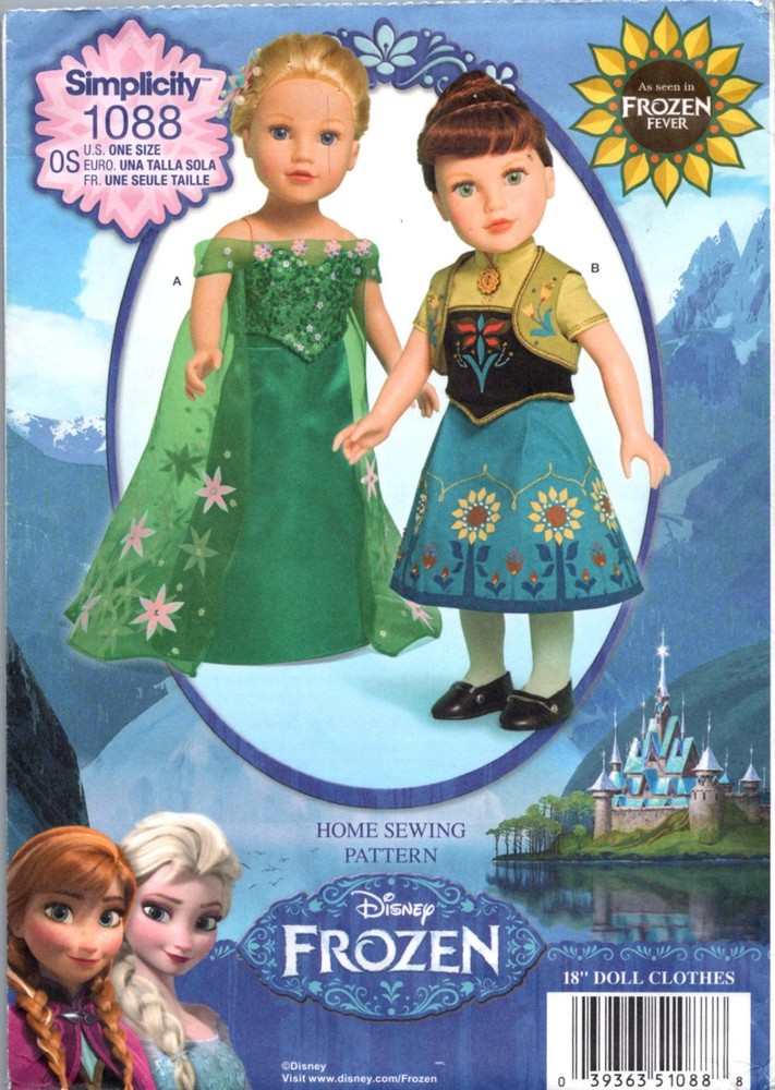 Simplicity 18 inch Doll Clothes Wardrobe Sewing Pattern You Pick