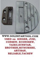 SINGLE NEEDLE SEWING MACHINE PLATE & FEED DOG 142061LG for HEAVY MATERIALS