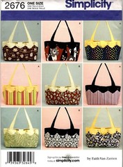 Simplicity 2676 Bags Purses Sewing Pattern Uncut