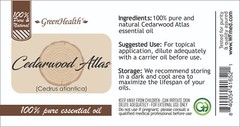 4 fl oz Cedarwood Atlas Essential Oil (100% Pure & Natural) – GreenHealth