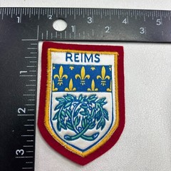 Vtg REIMS FRANCE Coat of Arms Patch (Travel & Tourism) 28TU