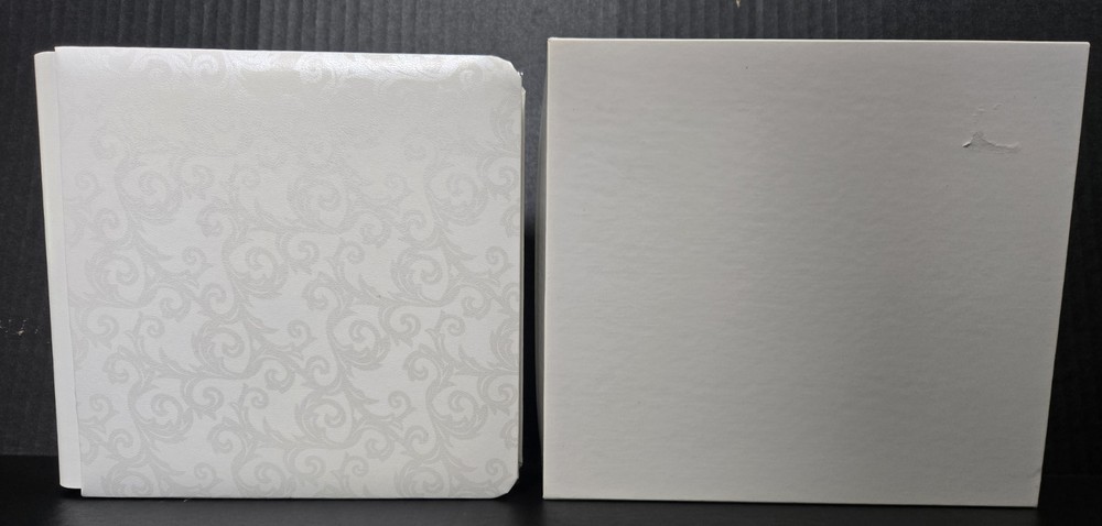 Creative Memories CM-7B 7×7 “PROMISE” Wedding Album White w/Brocade 12/24 Pages