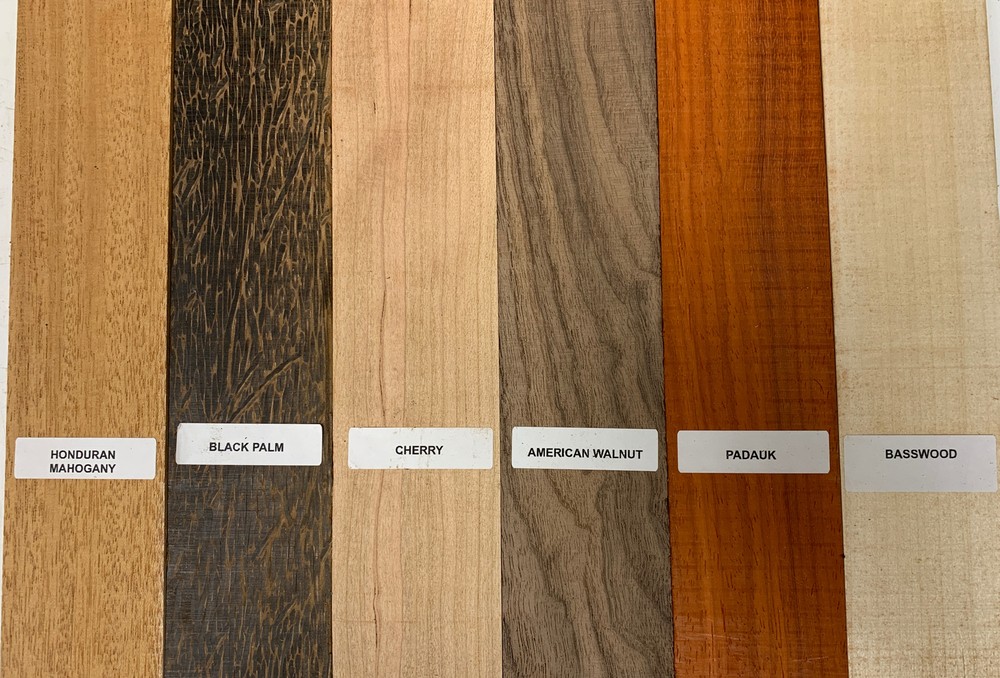 6 Pack Combo,Variety Species Thin Stock Lumber Board Wood Blanks 1/4″ x 2″ x 16″