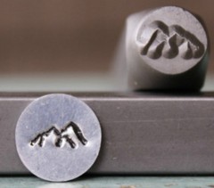 SUPPLY GUY 8mm Rocky Mountain RangeMetal Punch Design Stamp SGCH-268
