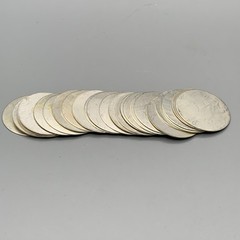 Lot Of 25 Solid Sterling Silver 1” .925 Jewelry Blank Discs. 28 Gauge, ~67g/pack